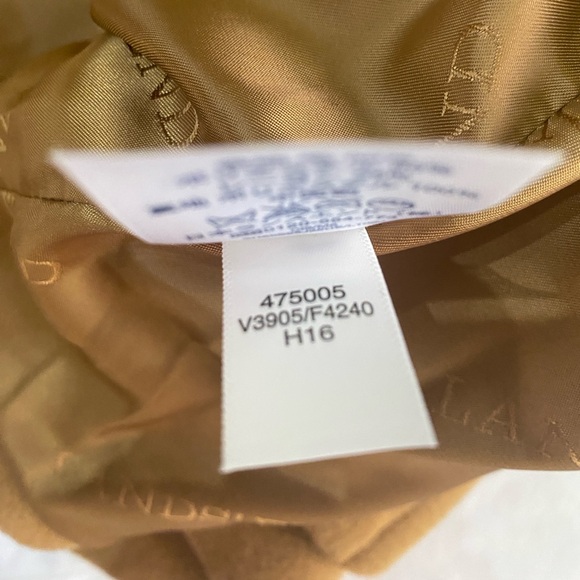 LANDS’ END Camel Wool Blend Classy Preppy Short Peacoat SZ 10P - Picture 5 of 8